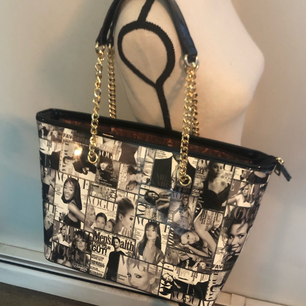 Paris Celebrity Magazine Tote Purse